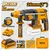 Ingco 26mm 20V Cordless Brushless Rotary Hammer With Battery, Charger & Accessories, 0-1100 RPM (CRHLI202682)