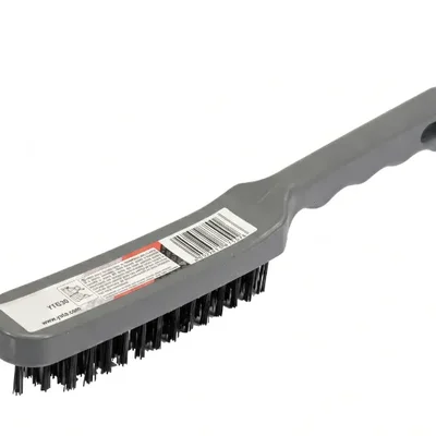 Heavy Duty Steel Wire Brush with Plastic handle, 5 Rows
