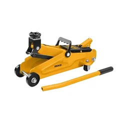 Ingco 2 Ton Hydraulic Floor Trolley Jack for Hatchback Cars, Sedans - 340 mm Maximum Lifting Height, HFJ201
