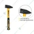 INGCO 300 gms Machinist Hammer With Drop-Forged Type Head & Fiberglass Handle (HMH82300)