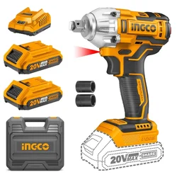 Ingco P20S 20V 300NM Cordless Li-ion Impact Wrench with Accessories (CIWLI2038)