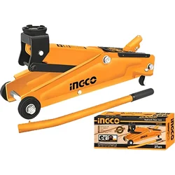 Ingco 3 Ton Hydraulic Floor Trolley Jack for Hatchback Cars, Sedans- 410 mm Maximum Lifting Height- HFJ302