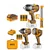 Ingco 4-In-1 20V Cordless Brushless 2 Pcs Impact Wrench & 2 Pcs Work Lamp Combo Kit With Battery, Charger & Socket Set (COSLI250782)