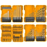 Ingco 4 Pcs Accessories Box Set HSS Drill Bits, Drill Bits, Drill Bits and Screwdriver Bits and Impact Screwdriver Bit Set (COS23045)