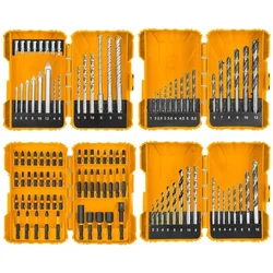 Ingco 4 Pcs Accessories Box Set HSS Drill Bits, Drill Bits, Drill Bits and Screwdriver Bits and Impact Screwdriver Bit Set (COS23045)