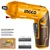 INGCO 1/4" 4V Cordless Screw driver With 24 Pcs Accessories, Max. Torque 4 N.m (CSDLI04425)