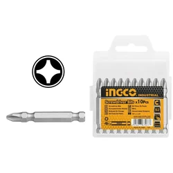 Ingco 10 Pcs 50 mm Magnetic Screwdriver Bits (SDB11PH223)