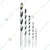 Ingco 5 Pcs Masonry Drill Bits Set 4mm, 5mm, 6mm, 8mm, 10mm With Double Blister-AKDB3055 (Pack Of 2)