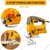 Ingco 65 mm 570 Watt Jig Saw Machine With 3 pcs saw blades, 3000 RPM (JS57028)