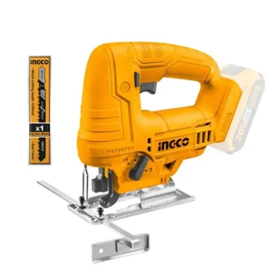 INGCO 65 mm Lithium-Ion Cordless Jigsaw Machine 20 V, with 1 pc Blade (CJSLI6508)