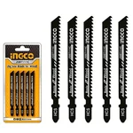 Ingco 5 Pcs 74 mm Jig Saw Blade Set for Wood Cutting (JSBT111C)