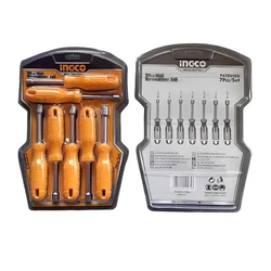 Ingco 7 Pcs Metal Screwdriver Set (HKNSD0701)