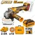 Ingco 100 mm 20V Cordless Angle Grinder With 10 Pcs Metal Cutting Disc, Battery & Charger, 3000 - 9000 RPM (CAGLI211041)