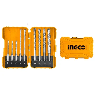 INGCO 9 Pcs SDS Plus Hammer Drill Bit Set (AKDL30901)