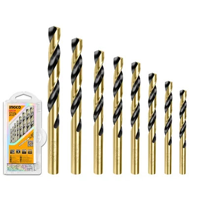 Ingco 8 Pcs HSS Twist Drill Bits Set (AKDB0801) - Pack of 2