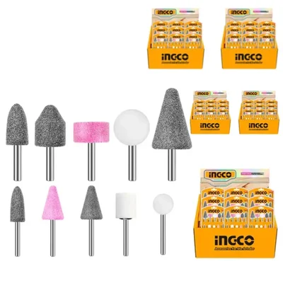 Ingco 20 Pcs accessories Set for Die Grinder and Mini Grinder (AKB1001) - Pack Of 5 (20 Pcs/Pack)