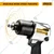 Ingco 1/2 Inch Air Impact Wrench With 6.2 Bar Pressure, 7000RPM, 610 Nm Max. Torque (AIW12562)