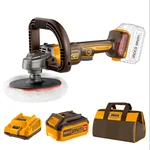 Ingco 180mm 20V Cordless Brushless 6-Speed Adjustment Polisher With Battery-Charger & Accessories (APLI20181)