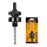 Ingco Hex Shank Arbor for Hole Saw, Suitable for Wood, Metal, Aluminium and PVC (Pack of 1)