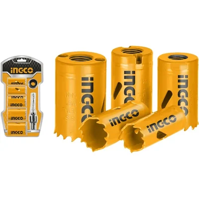 Ingco 7 Pcs Bi-Metal Hole Saw Set Bi-Metal Hole Saw Set (AKH0071)