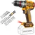 Ingco 13mm 20V Cordless BL Metal Chuck, 96Nm Torque Impact Drill With Drill Bits & Screwdriver Bits, 0-500/0-2000 RPM (CIDLI209681)