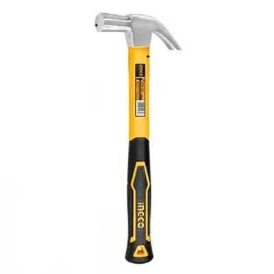 Ingco 29mm Carbon Steel Yellow & Black Claw Hammer (HCH81029)
