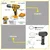 Ingco 2 Pcs 20V Cordless Impact Drill with Hand Mixer Drill Combo Kit With Battery, Charger & Accessories (COSLI231003)