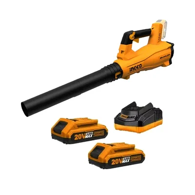 INGCO 20 V Lithium-Ion Cordless Air Blower 18500 RPM, with 2 Battery and Charger (CABLI204282)