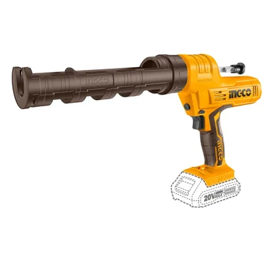 Ingco 254mm (10") 20V Cordless Caulking Gun, 3700N Max. Thrust (CCGLI2001)