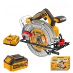Ingco 185mm (7") 20V Brushless Adjustable Bevel Cutting Angle Circular Saw With Blade & Battery, 4800 RPM