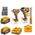 Ingco 3 Pcs 20V Cordless 12.5mm (1/2") 850 Nm, 405 Nm Torque Impact Wrench & Work Lamp Combo Kit With Battery, Charger & Socket Set (COSLI251085)