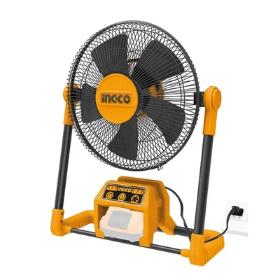 Ingco 305mm (12") 20V Dual Power Source (AC/DC), 3-Speed Setting Cordless Fan (CFALI2001)
