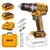 Ingco 13mm 20V Cordless Metal Chuck Impact Drill With Battery, Charger, Drill Bits & Screwdriver Bits (CIDLI20868)