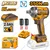 Ingco 1/2" 20V Brushless Cordless Impact Wrench With Battery, Charger & Accesories, Max. Torque 350 N.m (CIWLI20351)