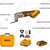 Ingco 20V 6 Speed Adjustment Cordless Oscillating Multi-Tool With Battery, Charger & Accessories, 5000-20000 RPM (CMLI20228)