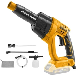 INGCO 2.2 LPM 20 V Lithium-Ion Cordless Pressure Washer Without Battery & Charger (CPWLI2008)