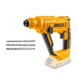 INGCO 20 V, 1.5 J, 900 RPM Lithium-Ion Cordless Rotary Hammer (CRHLI1601)
