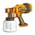 Ingco 20V 1000ml Container, 0.1-0.2 Bar Spraying Pressure Cordless Spray Gun With Accessories (CSGLI2004)