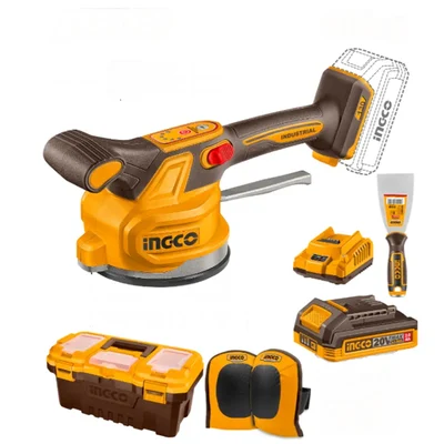 Ingco 20V 60 Kg Suction Capacity Cordless Tile Vibration Machine With Battery, Charger & Accessories (CTVLI20015)