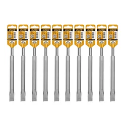 Ingco DBC0122501 14x250x20mm SDS Plus Flat Chisel (Pack Of 10)