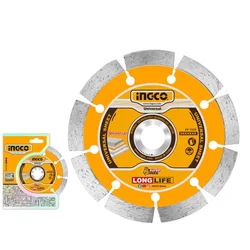 Ingco 125(5") x 22.2mm Wet & Dry Diamond Cutting Disc (DMD011252) - Pack Of 5