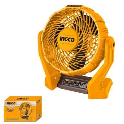 Ingco 180mm (7") 20V 3-Speed Setting, 360° Head Rotation Cordless Fan (CFALI2007)