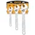 Ingco 6 inch, 8 inch & 10 inch Adjustable Wrench Set (HADWK031)