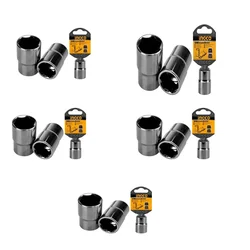 INGCO Hand Tools Combo of Hexagonal Socket (8,9,10,11,12 mm)