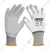 Ingco 20 Pair Safety Gloves (HGPUG01) - Cotton & Polyester, PU Coated, White Colour, XL Size for Industrial use