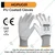 Ingco 20 Pair Safety Gloves (HGPUG01) - Cotton & Polyester, PU Coated, White Colour, XL Size for Industrial use