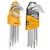 Ingco Combo of 9 pcs Professional Hex Key (HHK11091) and 9 pcs Professional Long Arm Torx Key Set (HHK13091)