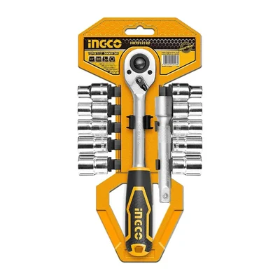 Ingco 1/2" 12 Pcs Socket Set - HKTS12122