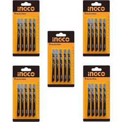 INGCO 5 Pcs 74 mm Jig Saw Blade for Wood (JBT111C)- Pack Of 5