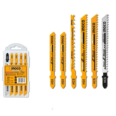 Ingco 20 Pcs Jig Saw Blade Set Suitable For Wood, Metal & Aluminum Cutting (JSBT2001)